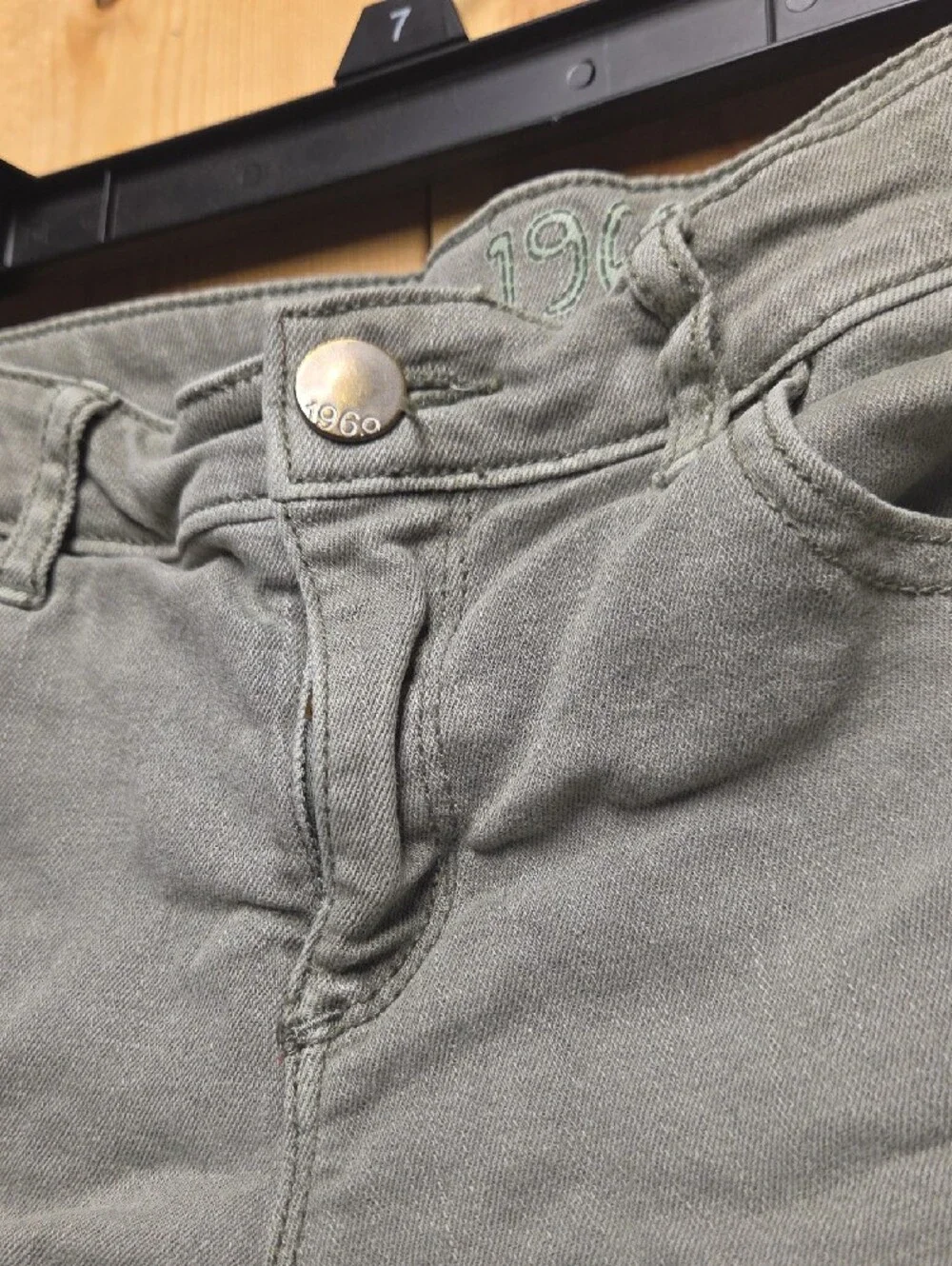 GAP Olive Green Denim Short Shorts